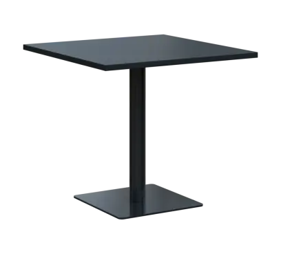 SQT 450 - 3 stůl hranlatý, deska 800x800 mm, síla 25 mm, trubková noha černá, antracit